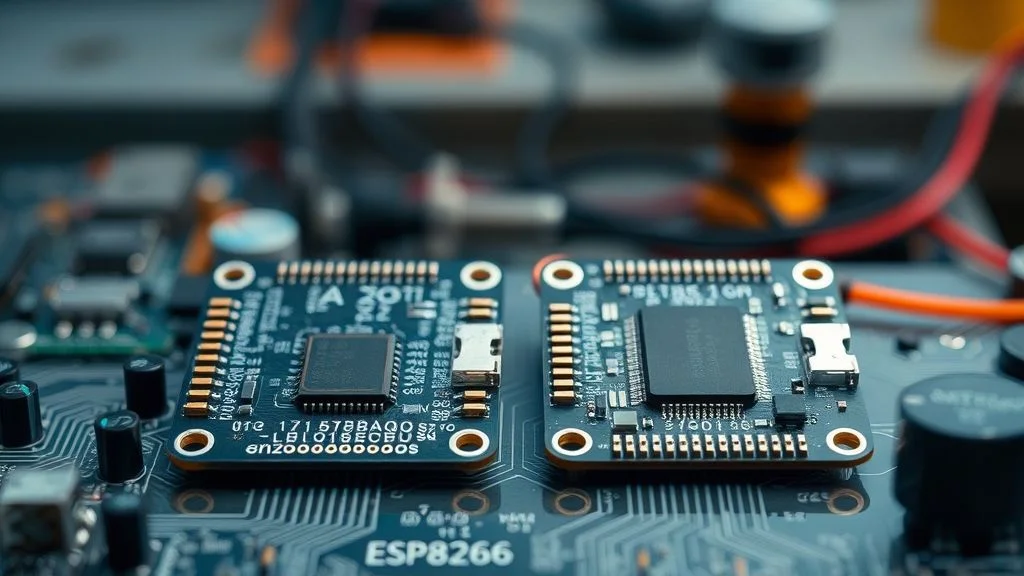 Diferenças e vantagens entre esp32 e esp8266